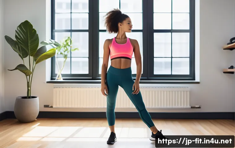 헬스트레이너와 피트니스 사업 - **Prompt:** A dynamic full-body shot of a diverse young woman or man, mid-workout in a modern, sunli...